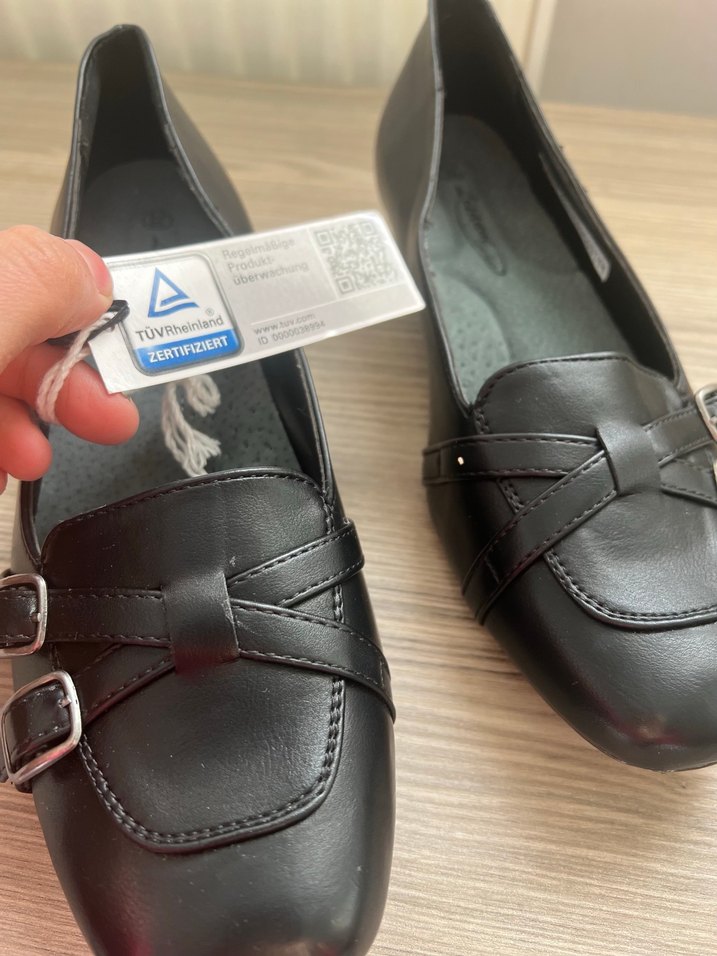 Tokalı Siyah Deri Kadın Topuklu Ayakkabı - Görsel 5