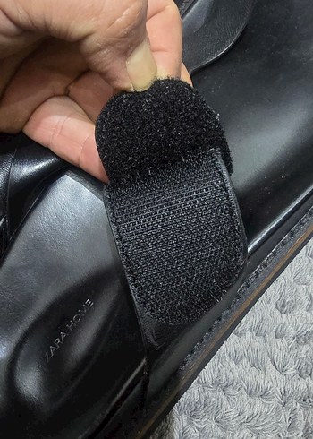 Erkek Siyah Tokalı Kauçuk Sandalet - Görsel 2