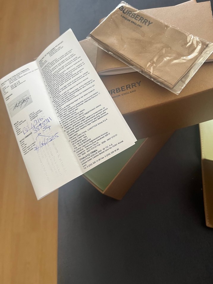 Burberry Transparan Bej Gri Kadın Gözlük - Görsel 5