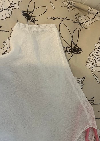 Beyaz Oversize Örgü Kadın Kazak - Görsel 4