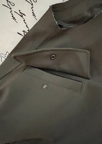 Kemer Detaylı Kahverengi Deri Kadın Yelek - Görsel 5