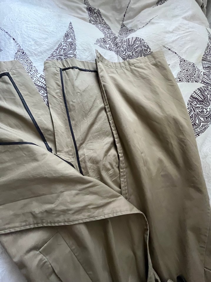 Zara midi boy bej trençkot - Görsel 5