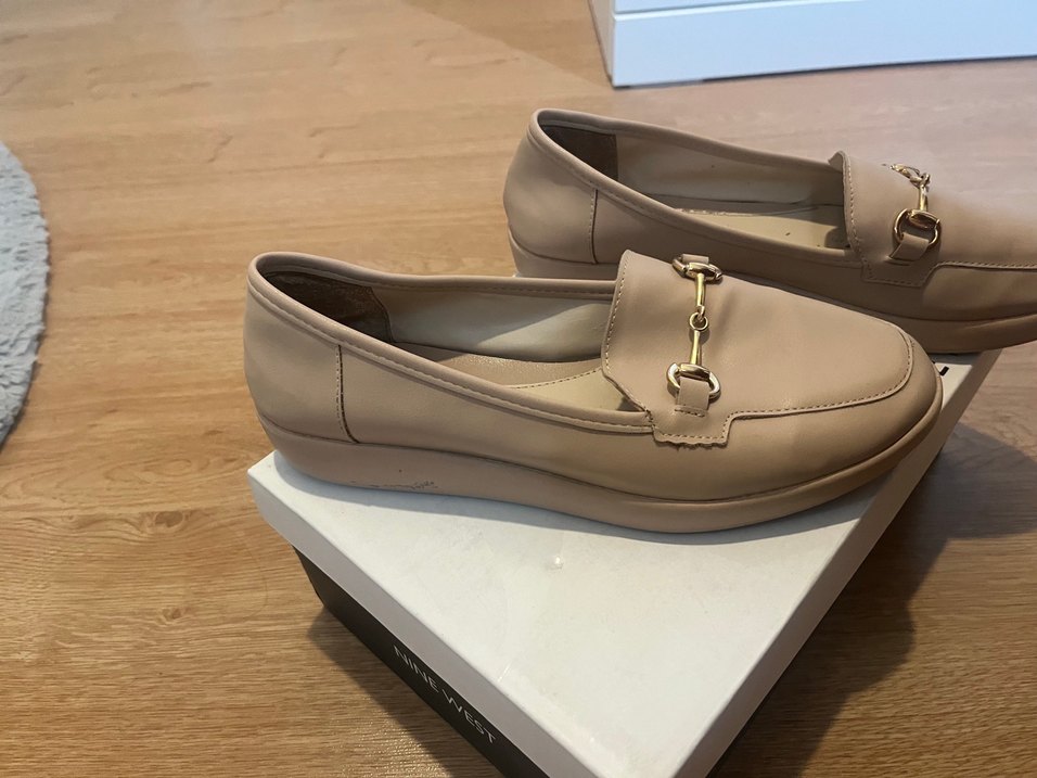 Bej Deri Kadın Topuklu Babet - Görsel 3