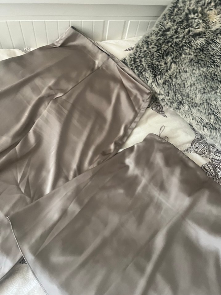 Saten gri alt üst zara - Görsel 4