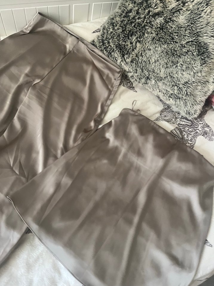 Saten gri alt üst zara - Görsel 5