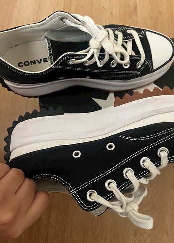 39 Beden siyah Renk Siyah Kadın Platform converse