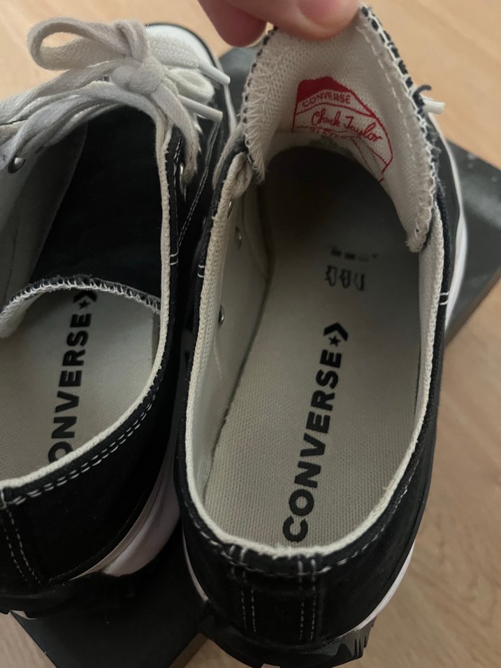 Siyah Kadın Platform converse - Görsel 4
