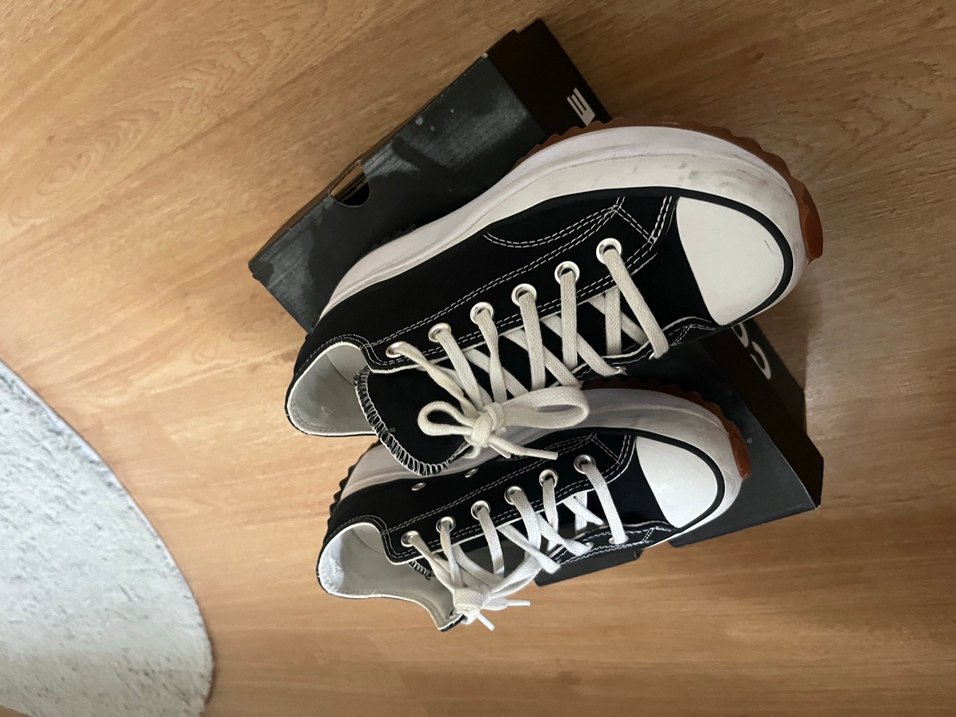 Siyah Kadın Platform converse - Görsel 3