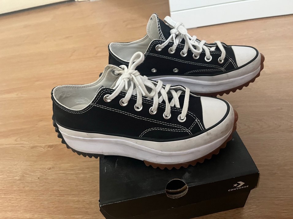 Siyah Kadın Platform converse - Görsel 2