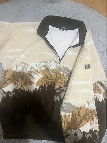 l Beden camel Renk Desenli sweatshirt