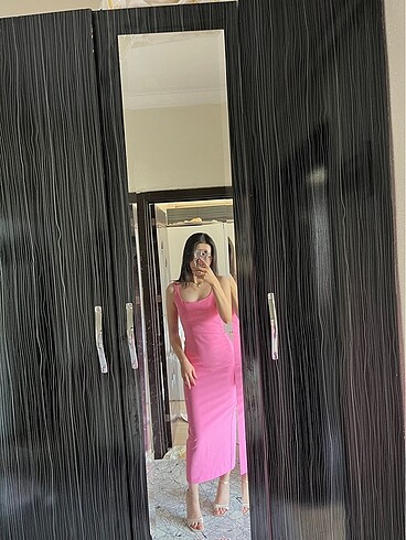 Zara Zara pembe elbise