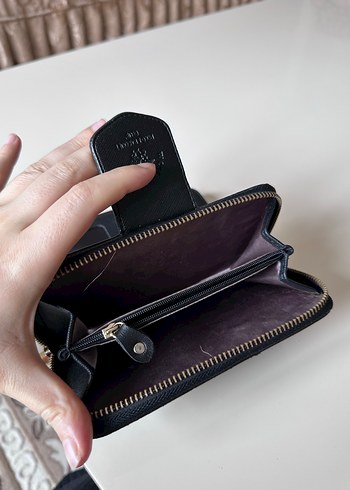 Siyah deri cüzdan - Görsel 4