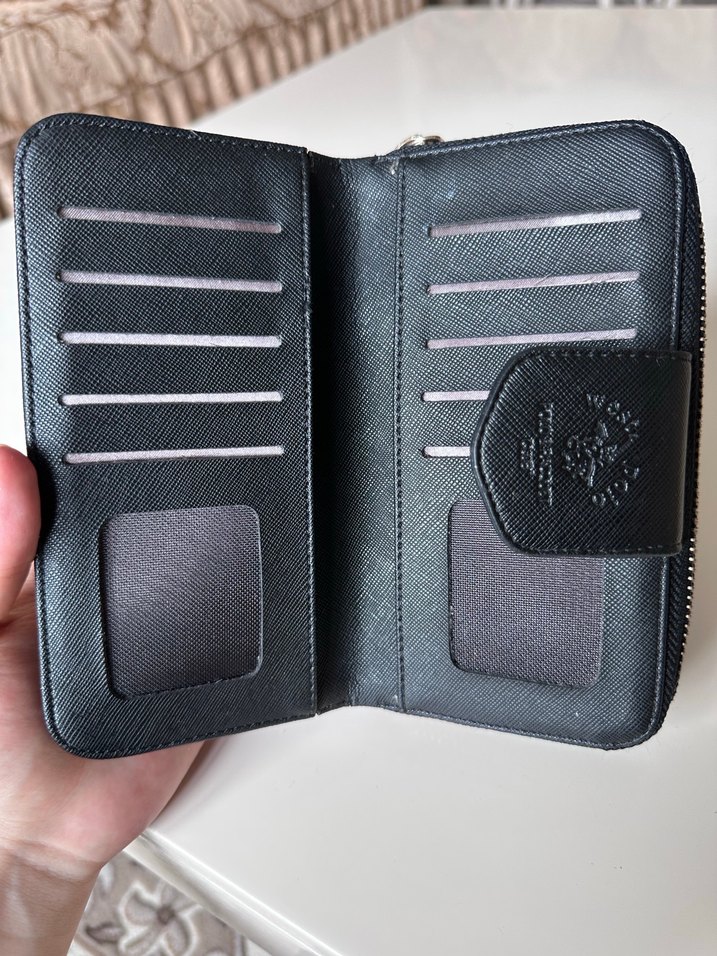 Siyah deri cüzdan - Görsel 3