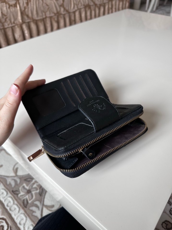 Siyah deri cüzdan - Görsel 5