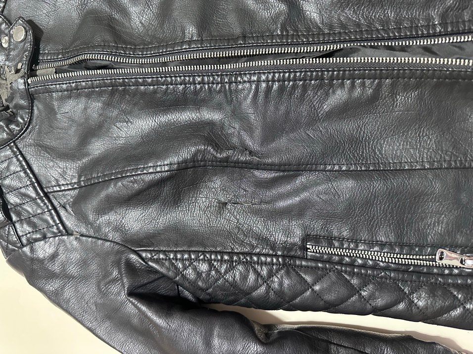 Siyah Deri ceket - Görsel 3