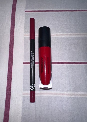Golden Rose Mat Likit Ruj & Dudak Kalemi Scarlet Red - Görsel 2