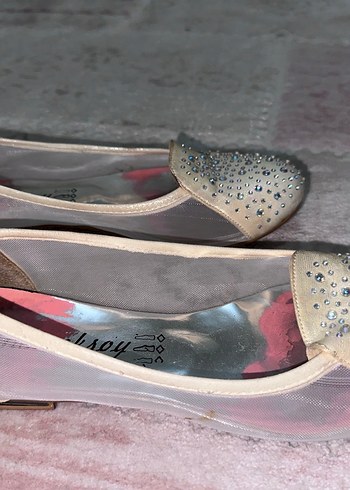 taşlı babet ayakkabı - Görsel 6