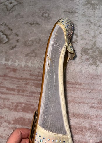 taşlı babet ayakkabı - Görsel 3