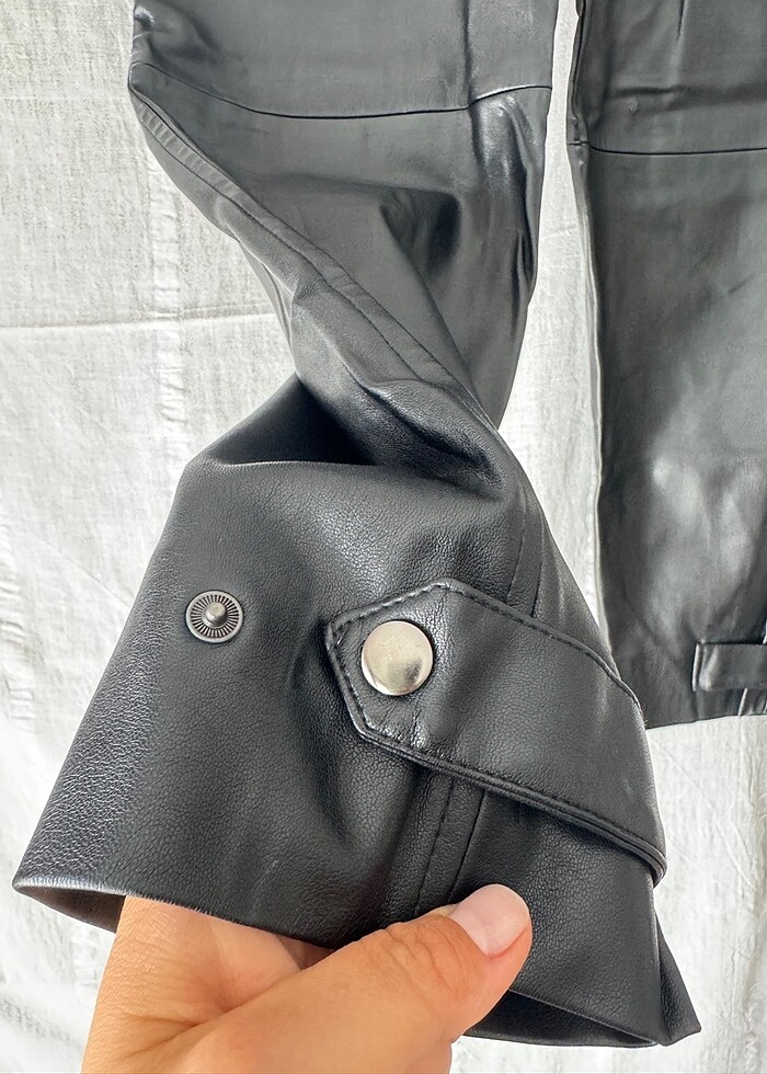 Mango deri pantolon - Görsel 2