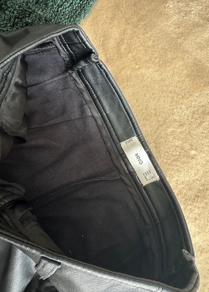 Mango deri pantolon - Görsel 5