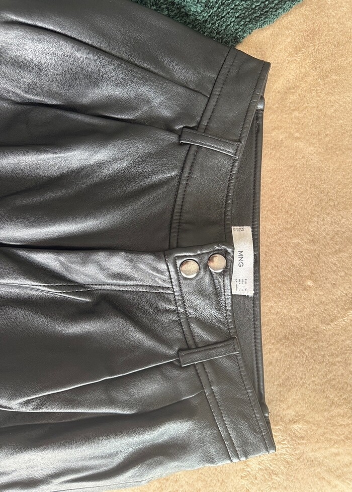 Mango deri pantolon - Görsel 4