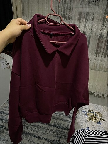 Trendyol & Milla Bordo crop kazak