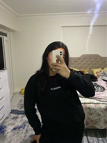 xl Beden siyah Renk Kışlık switshirt