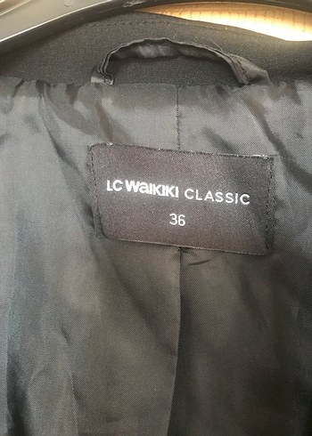 s Beden Siyah Düğmeli Kadın Blazer Ceket
