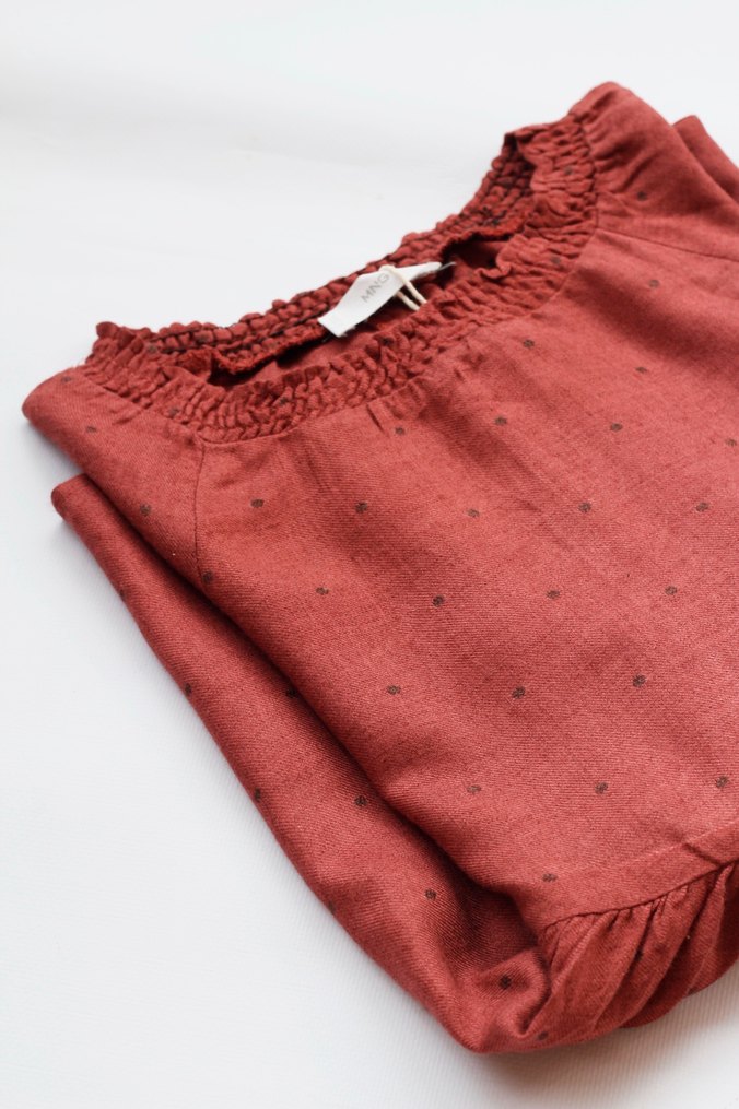 Kız elbise  kışlık uzun kollu MANGO - Görsel 3