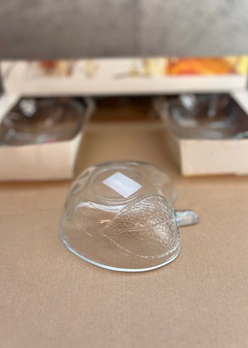 Elma Desenli 6'lı Cam Kase Seti - Görsel 6