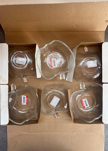 Elma Desenli 6'lı Cam Kase Seti - Görsel 3