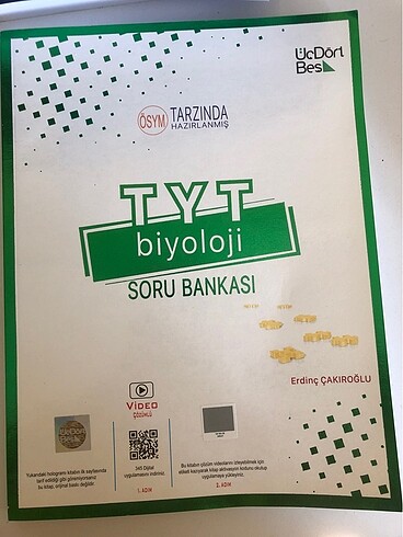 TYT Biyoloji Soru Bankası - ÜçDörtBeş Yayınları