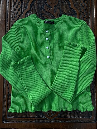 Fıstık Yeşili Crop Triko