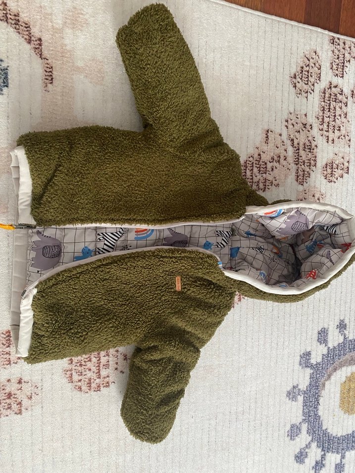 Erkek Çocuk Baskılı Fermuarlı Mont - Görsel 2