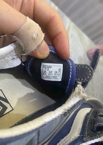 23 Beden mavi Renk Mavi Kot Erkek Çocuk Spor Ayakkabı