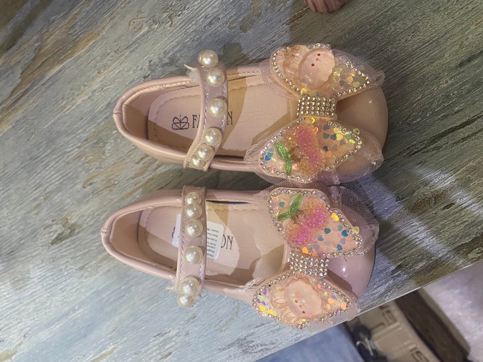 İnci Detaylı Pembe Kız Çocuk Babet - Görsel 2