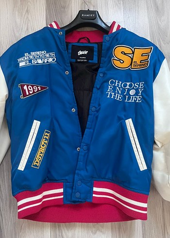 Mavi Baskılı Erkek Spor Ceket - Görsel 4