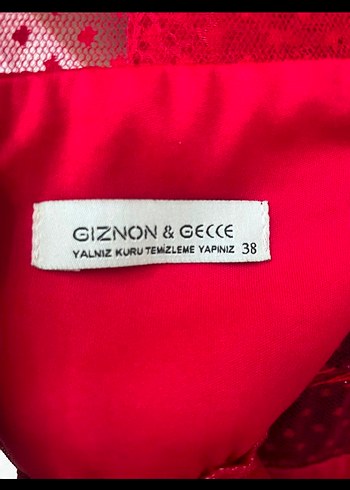 Uzun Parlak Kırmızı Drapeli Abiye Elbise - Görsel 6