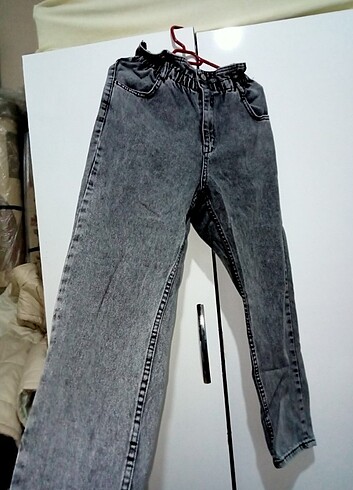 Beli lastikli mim jean