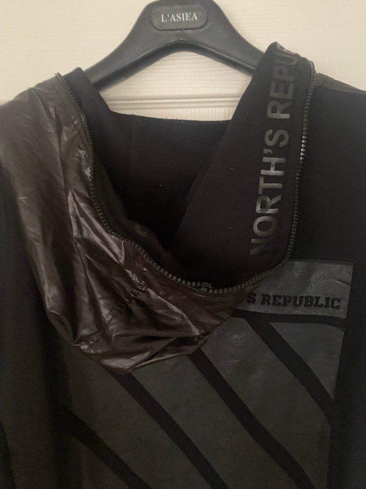 Siyah Kapüşonlu Spor Kadın Ceket - Görsel 5