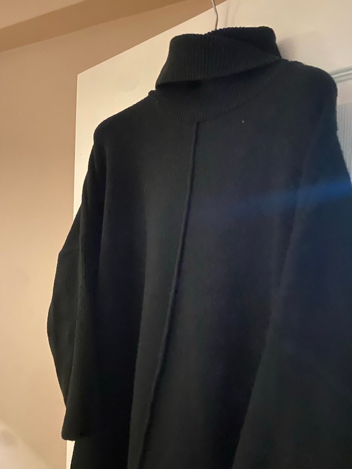 Siyah Triko balıkçı yaka - Görsel 2