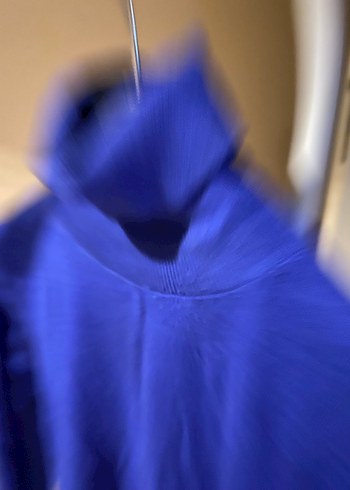 Mavi Balıkçı Yaka Kadın Triko - Görsel 3