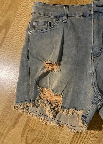 Rahat Kesim Kadın Mini Denim Şort - Görsel 2