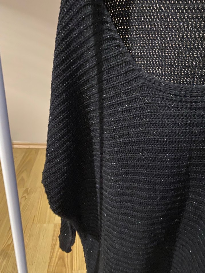 Siyah Örgü Kadın Kazak - Görsel 3
