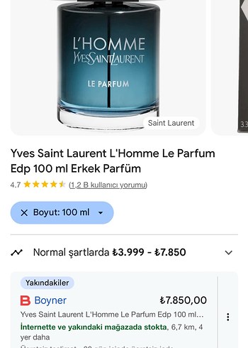 Yves Saint Laurent Yves Saint Laurent L'Homme Cologne Bleue 100ml EDT