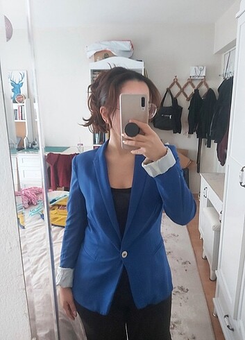 Zara ZARA Lacivert blazer