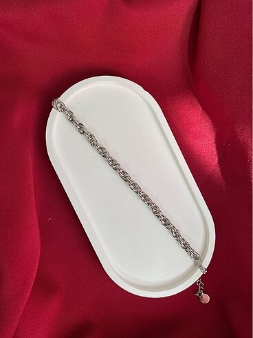 Çelik Silver İç İçe Geçmiş Bileklik