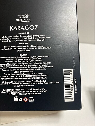  Beden NISHANE Karagöz 100 ml extrait de parfüm