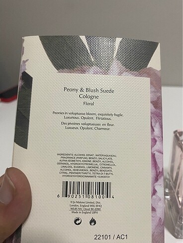 Beden Jo Malone Peony Blush Suede 100 ml