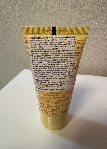 Diğer Solaıt SPF 50+ Anti-Age Yüz Sıvısı